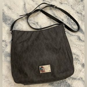 Michael Kors Saffiano Leather Logo Crossbody Bag